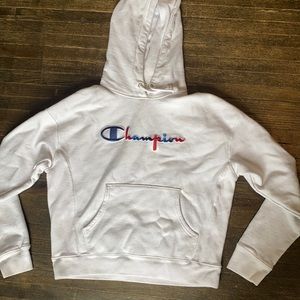 White champion hoodie